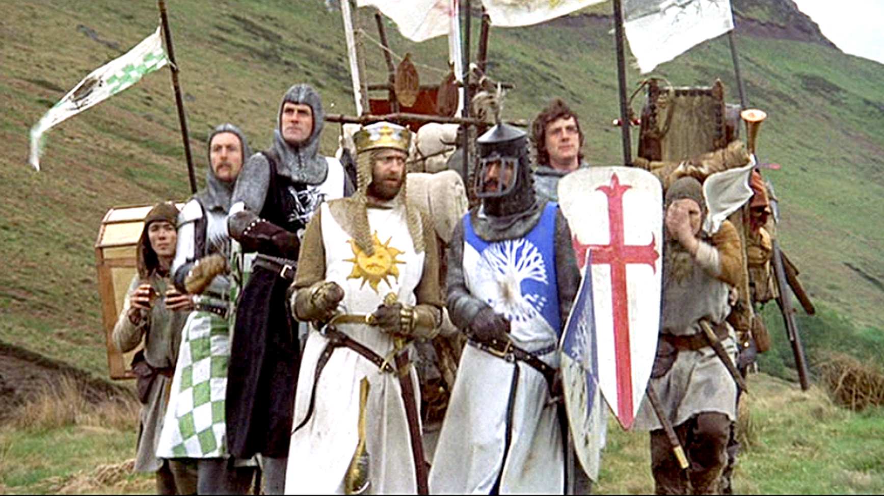 Kinghts on a quest- Monty Python's Holy Grail